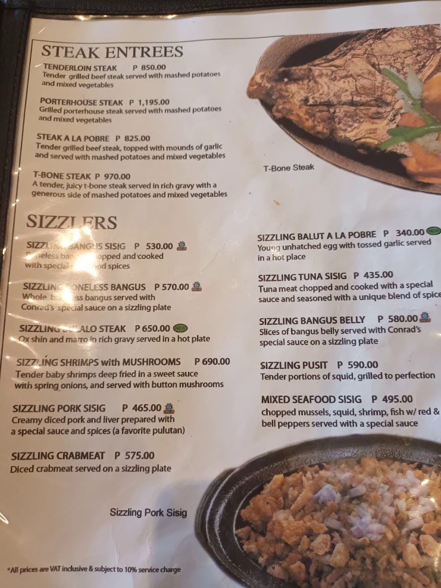 Menu Conrad's Grille-9