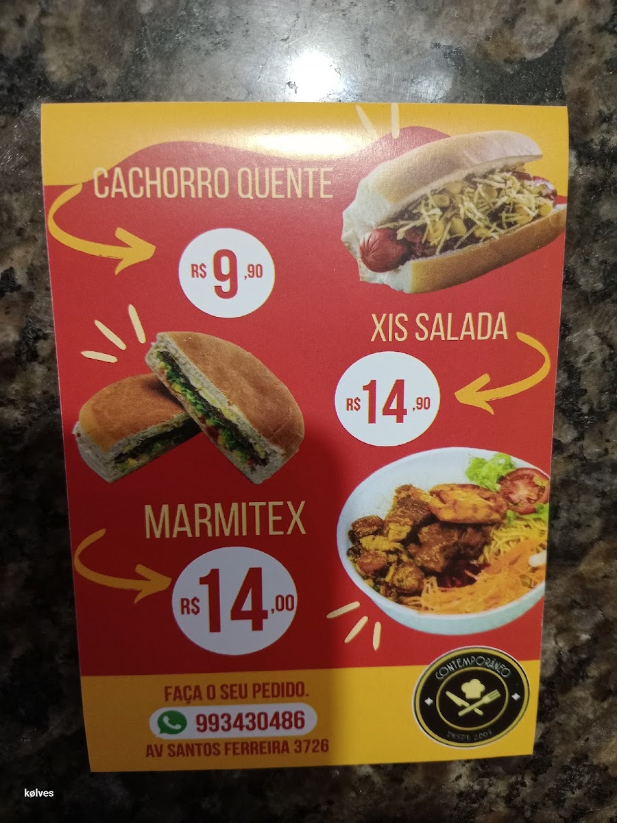 Menu Contemporâneo Restaurante E Fast Food-1