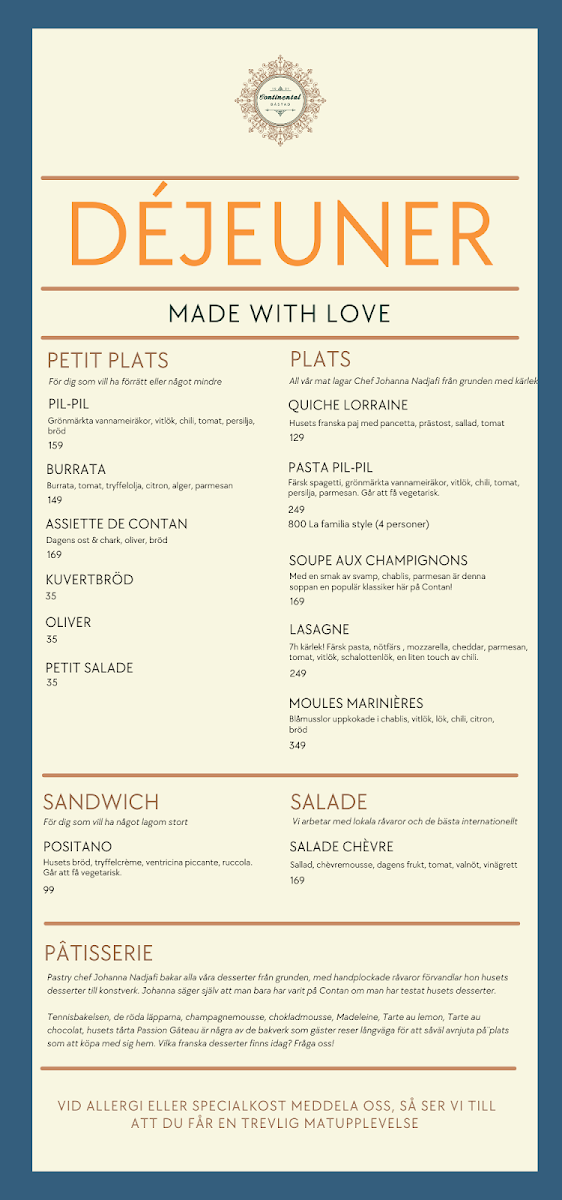 Menu Continental-1