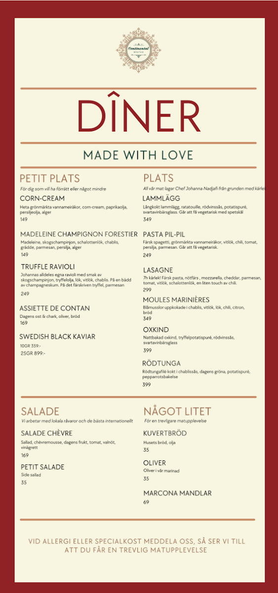 Menu Continental-2