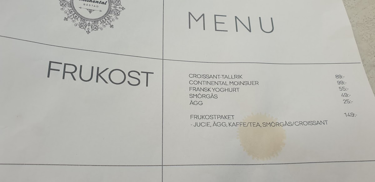 Menu Continental-6