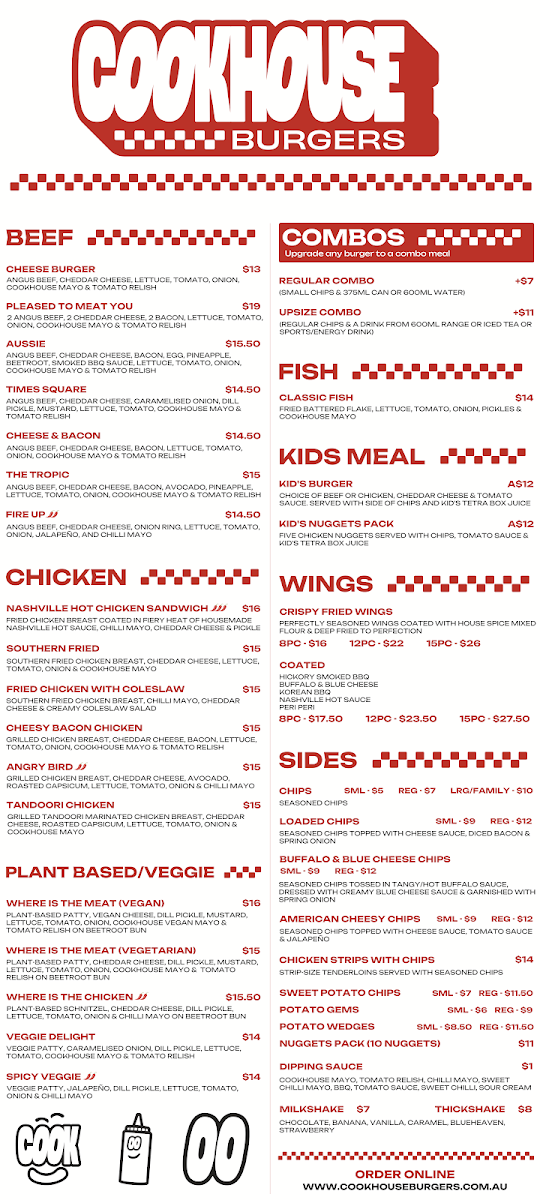 Menu Cookhouse Burgers Essendon-1