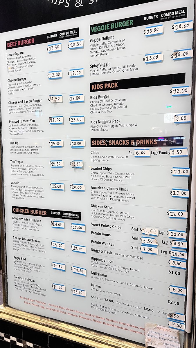 Menu Cookhouse Burgers Essendon-2