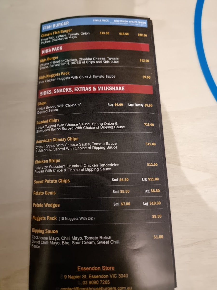 Menu Cookhouse Burgers Essendon-6