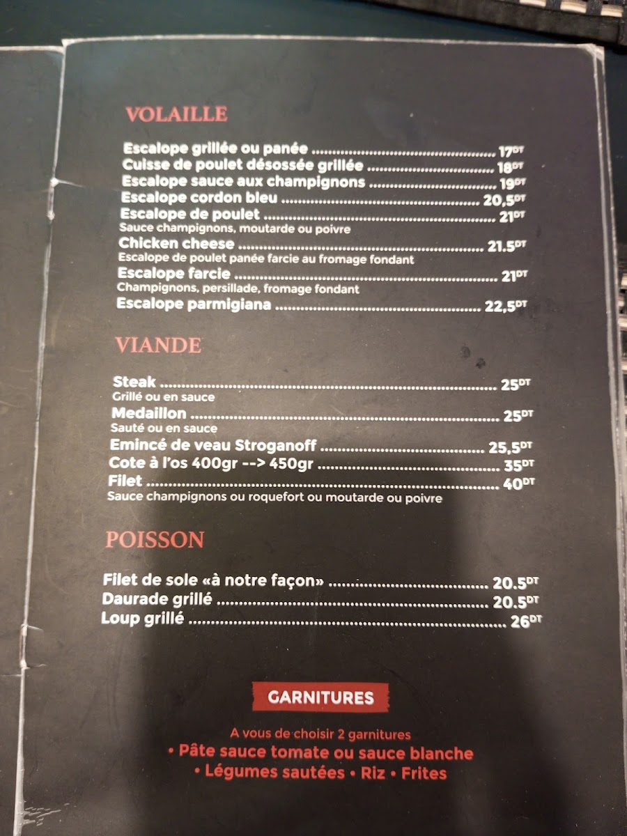 Menu Cook'in Restaurant La Marsa-7