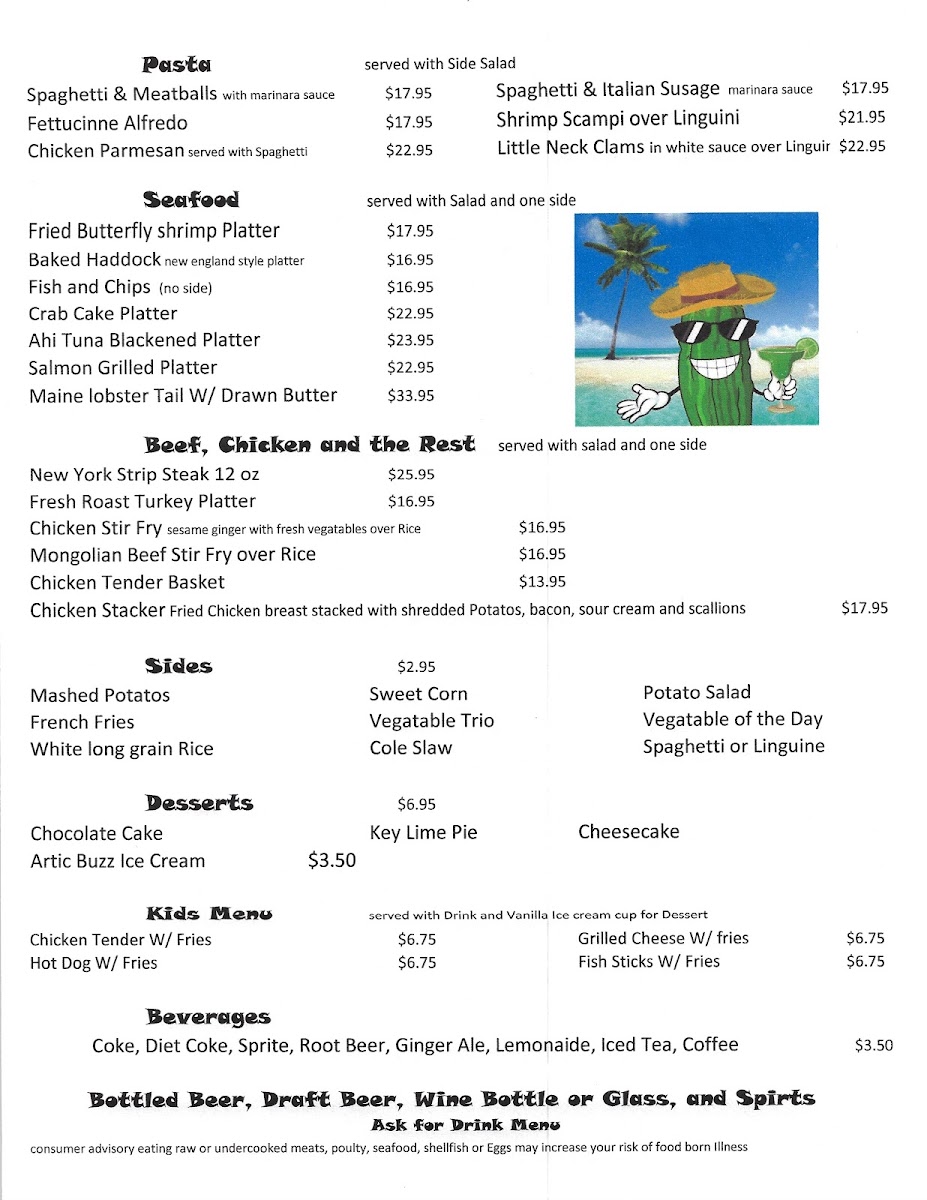 Menu Cool Pickle In Paradise-6