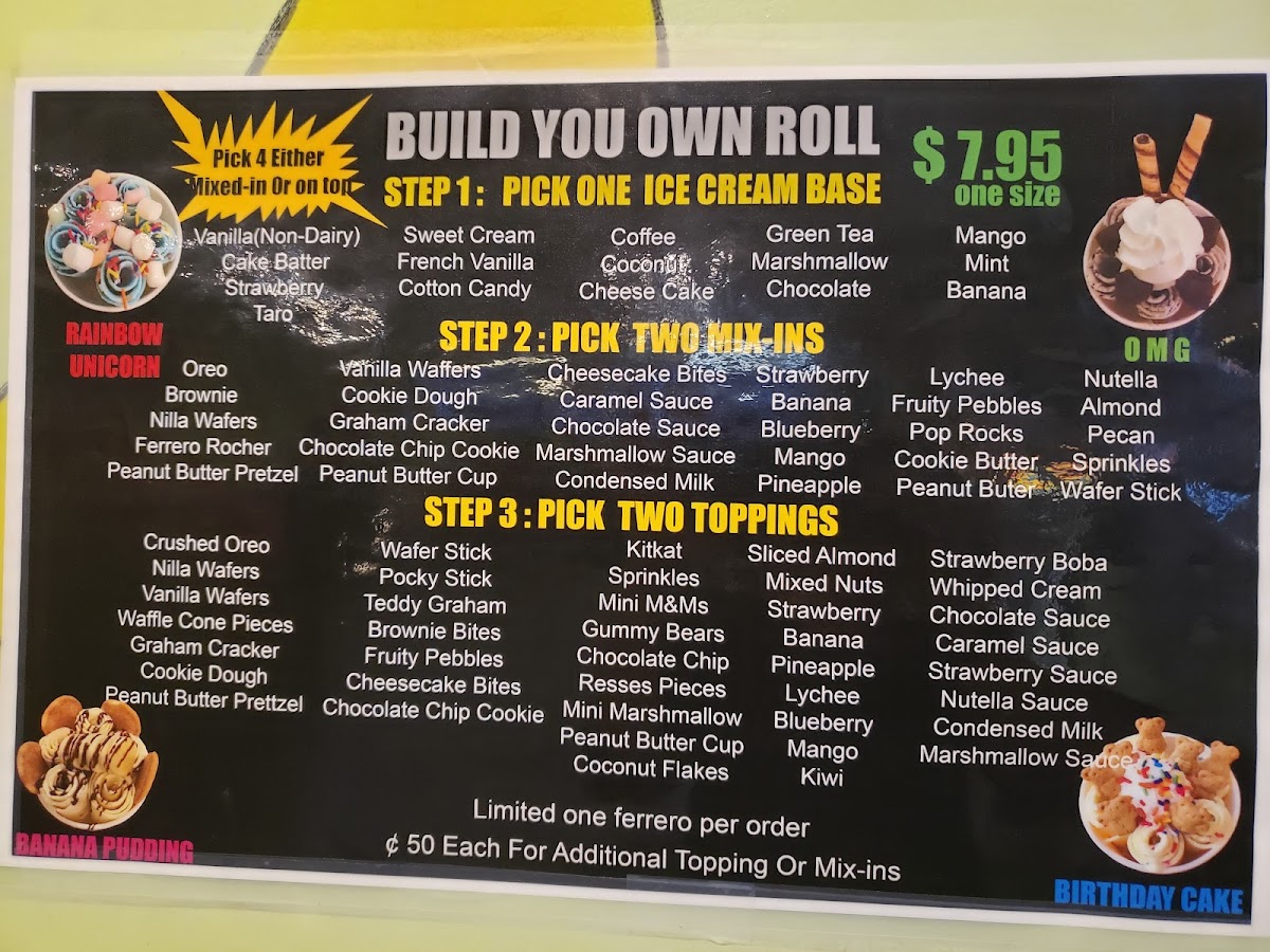 Menu Cool Spot Ice Cream Rolls & Boba Teas-4