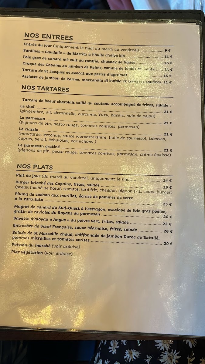 Menu Copain Comme Cochon-1