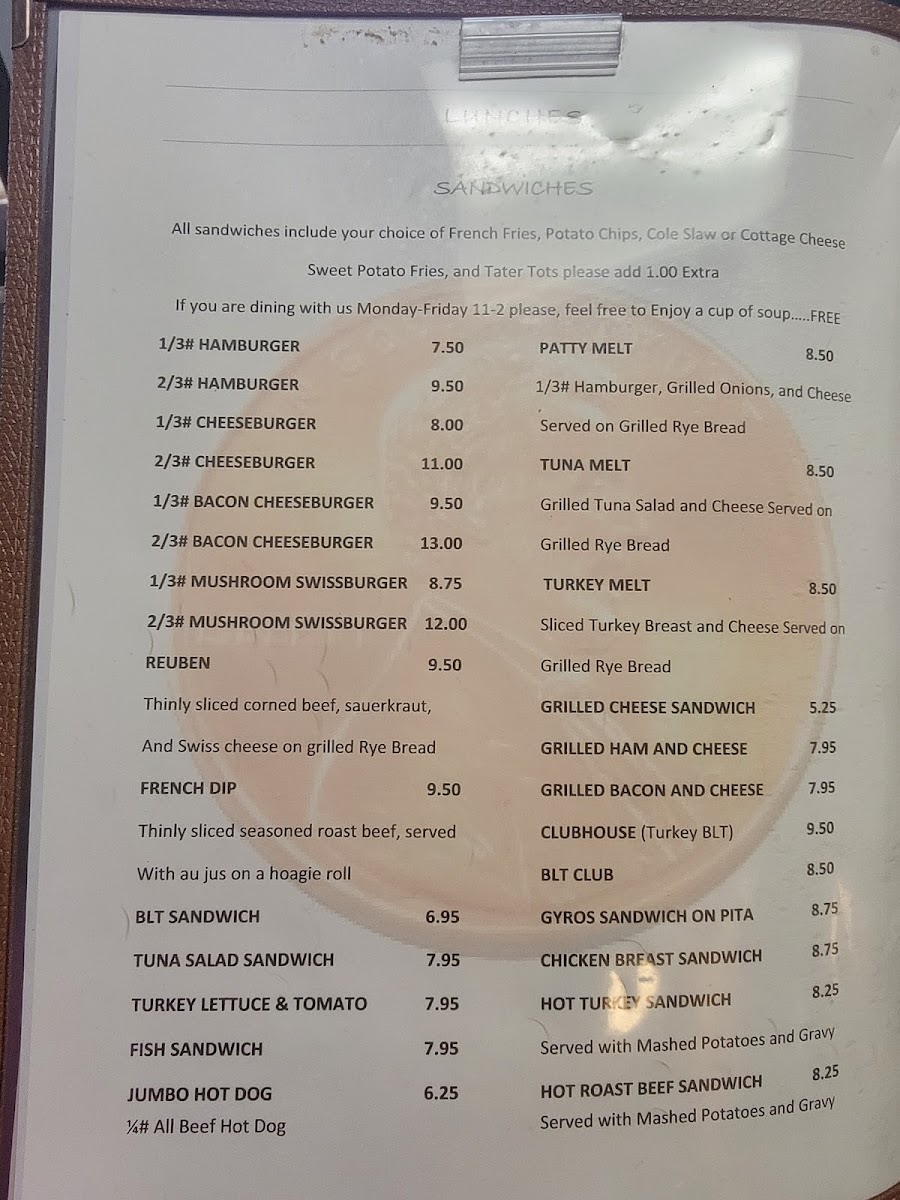 Menu Copper Penny Family Restaurant-1