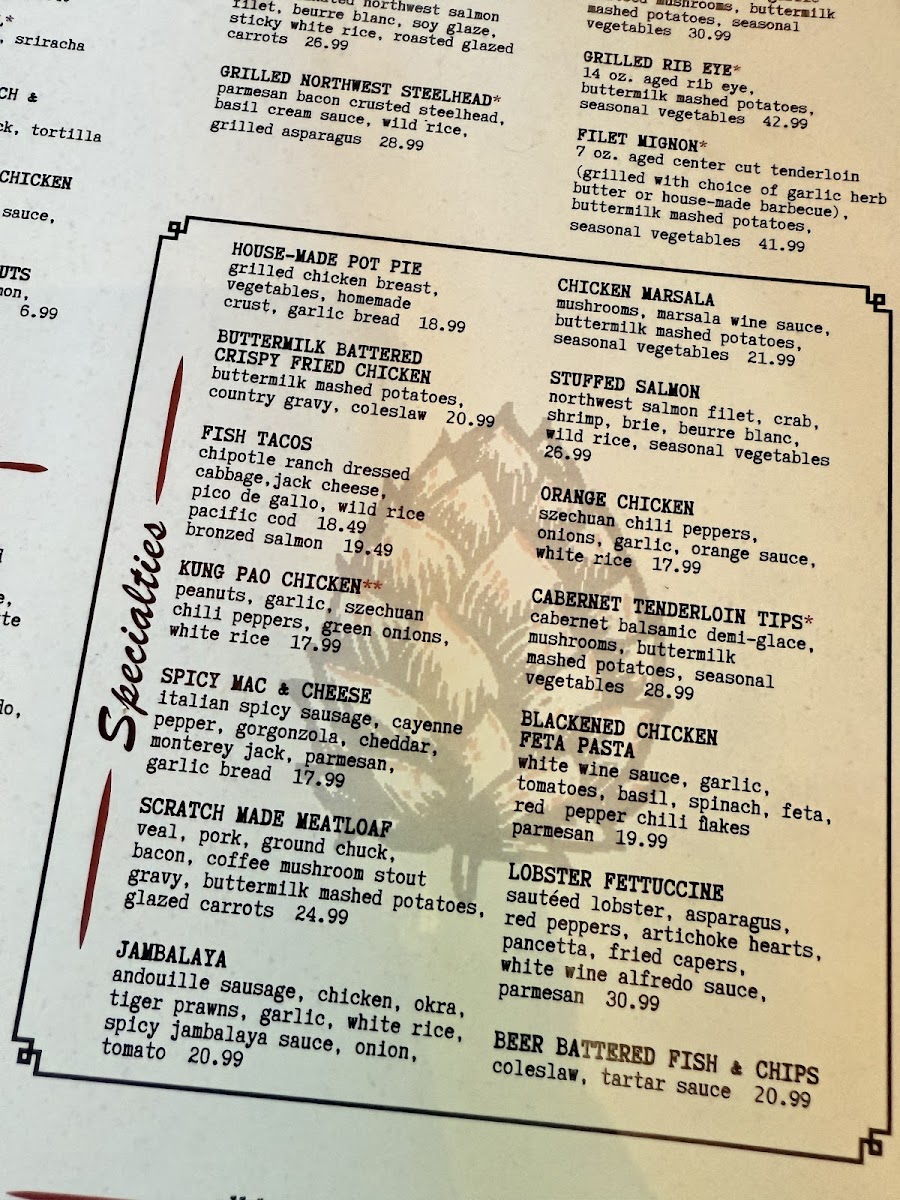 Menu Copper River Restaurant & Bar-10