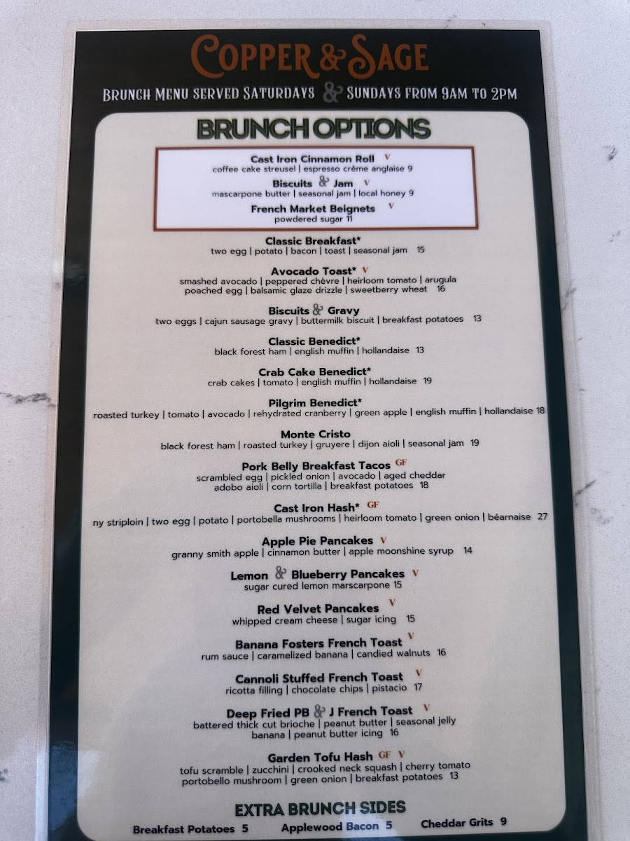 Menu Copper & Sage Goodyear-10