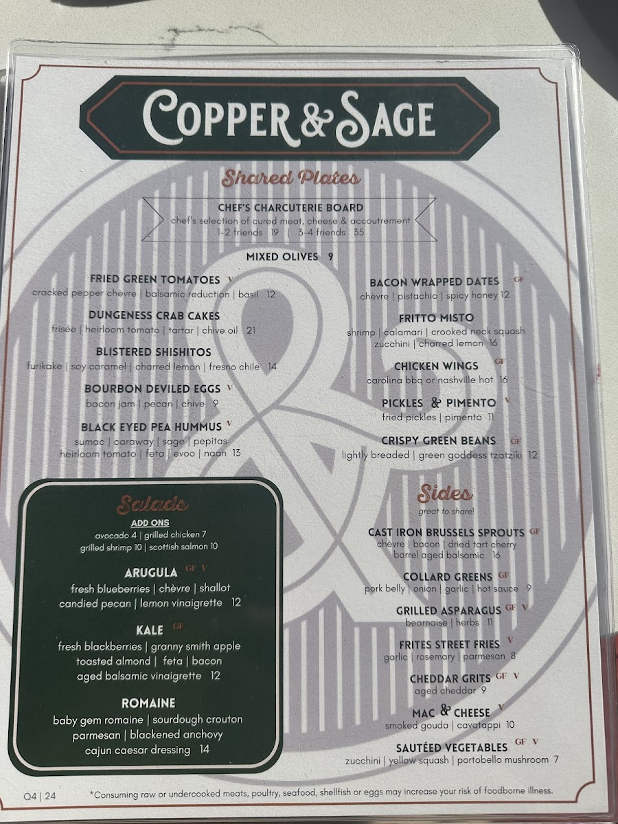 Menu Copper & Sage Goodyear-7