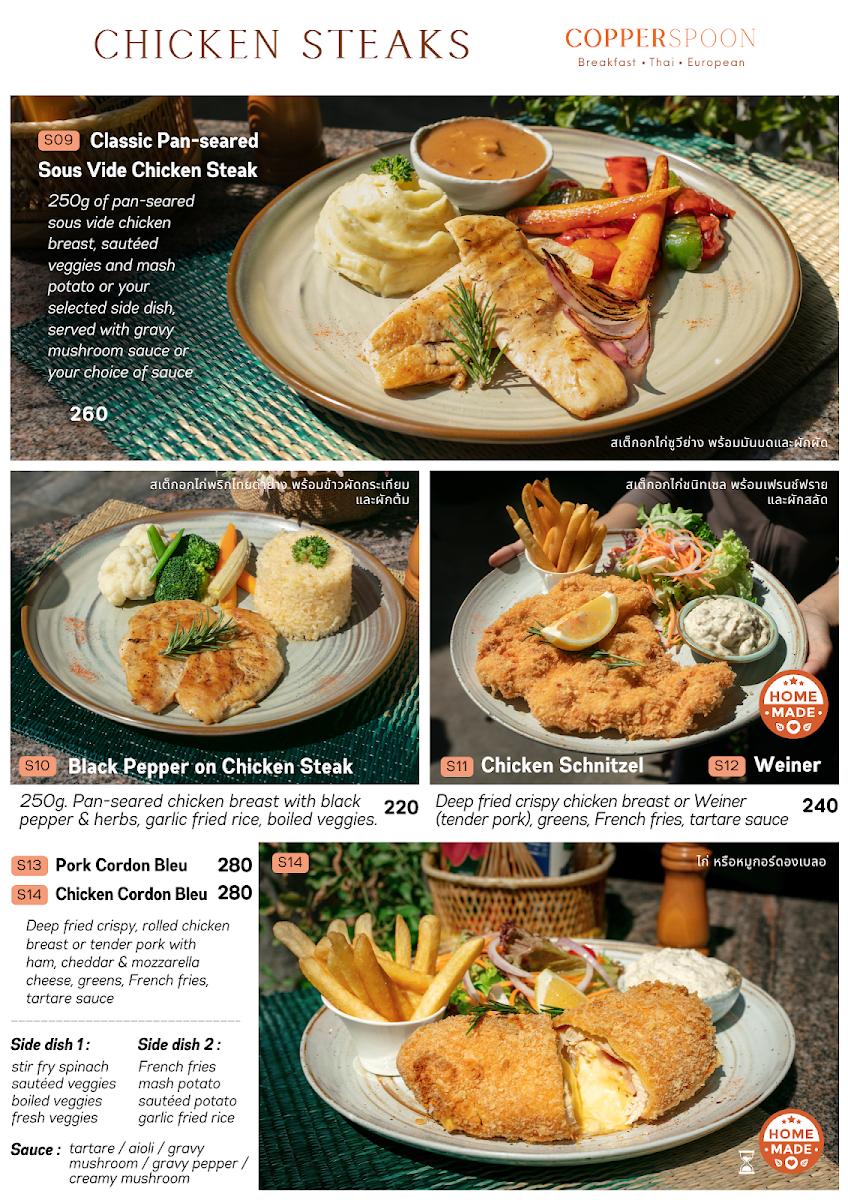 Menu Copper Spoon Breakfast Thai-European Cuisines-8