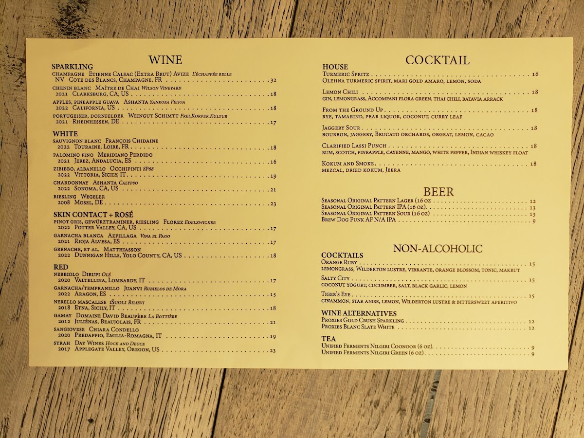 Menu Copra-9