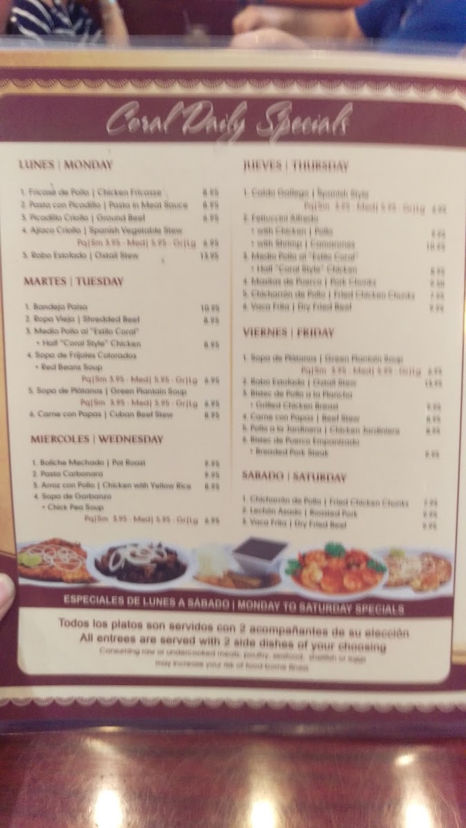 Menu Coral Restaurant-10