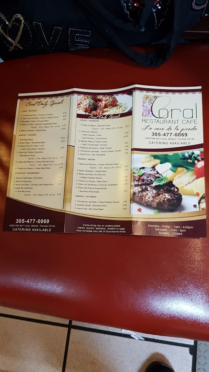 Menu Coral Restaurant-6