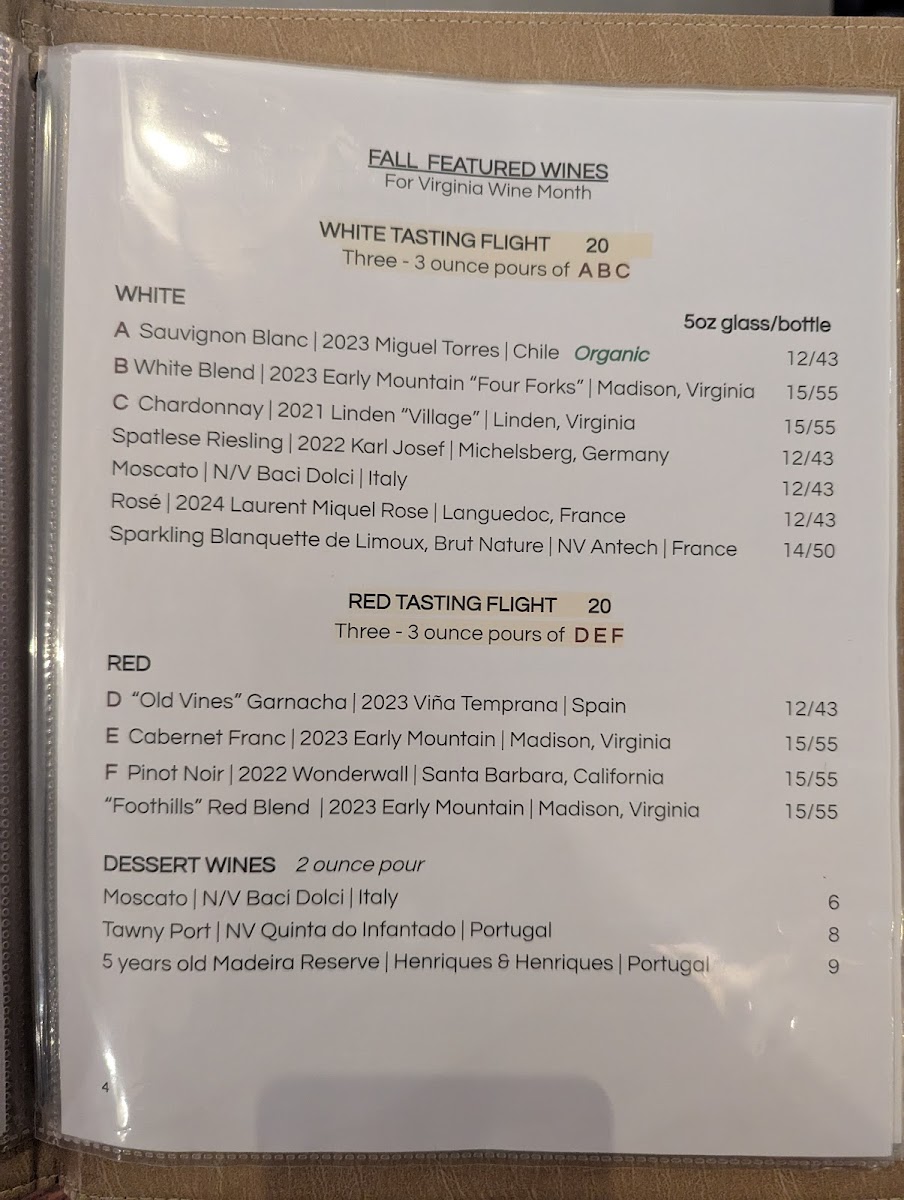 Menu Cork And Table-2