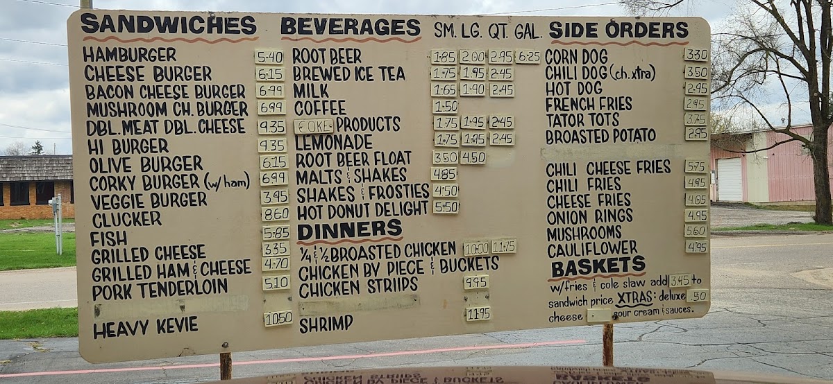 Menu Corky's Drive-In Restaurant-10