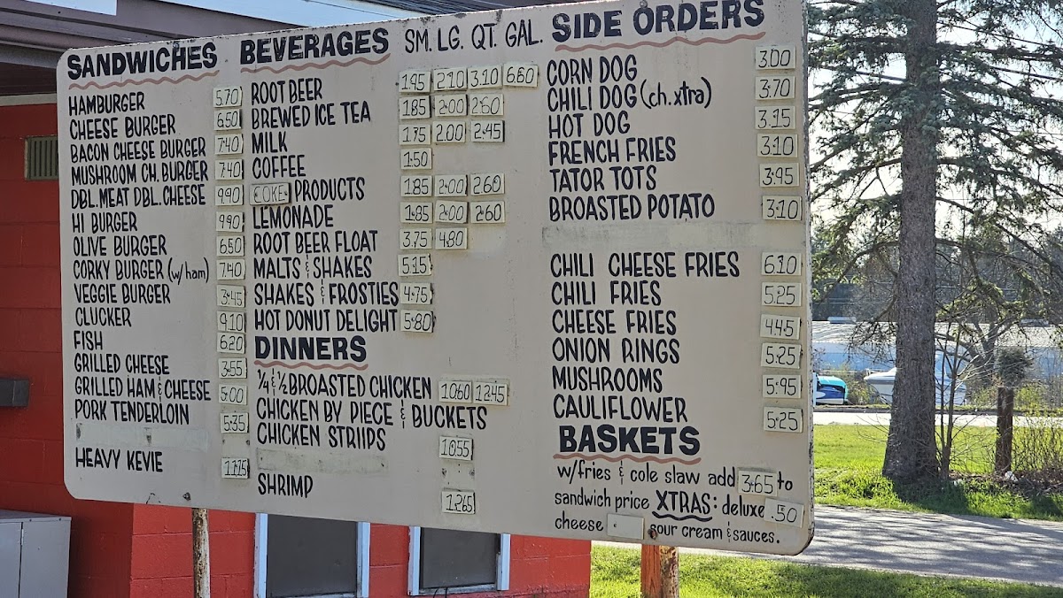 Menu Corky's Drive-In Restaurant-2