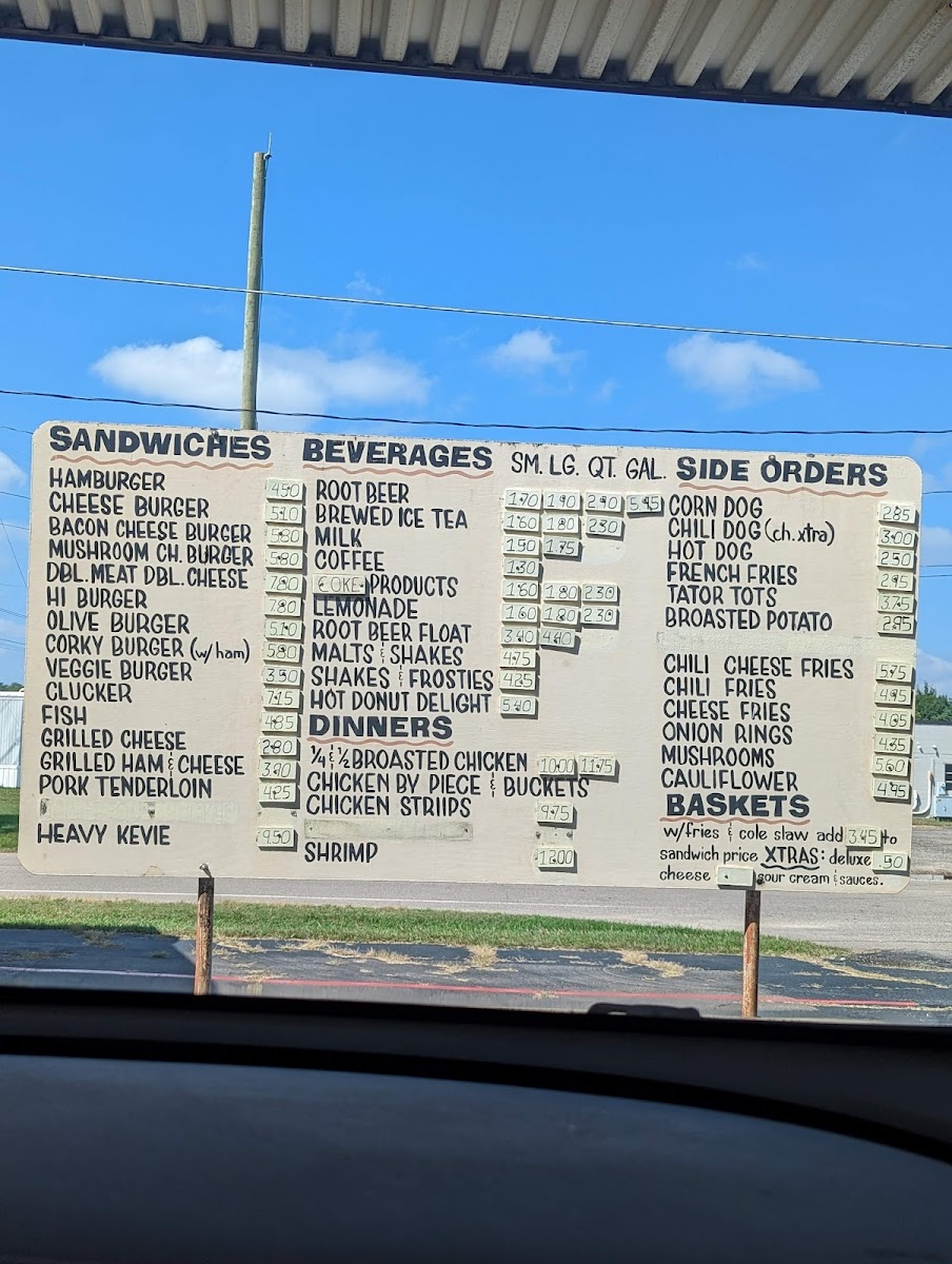 Menu Corky's Drive-In Restaurant-4