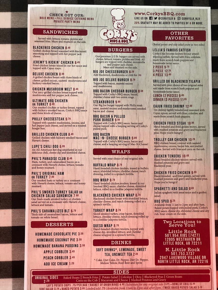 Menu Corky's Ribs & Bbq-2