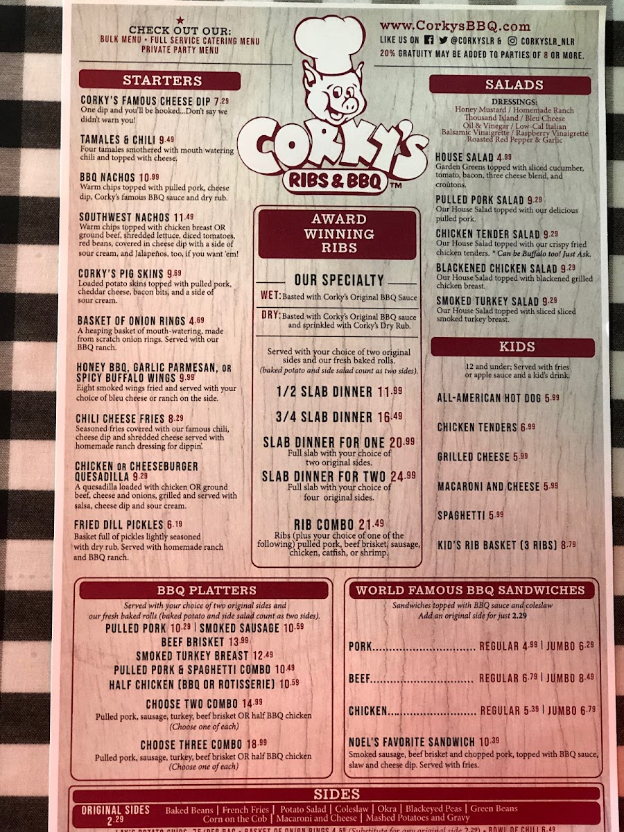 Menu Corky's Ribs & Bbq-3