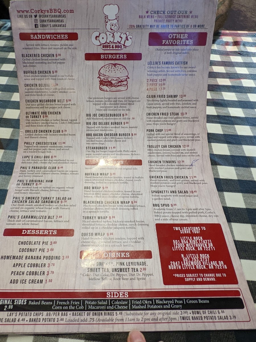 Menu Corky's Ribs & Bbq-6