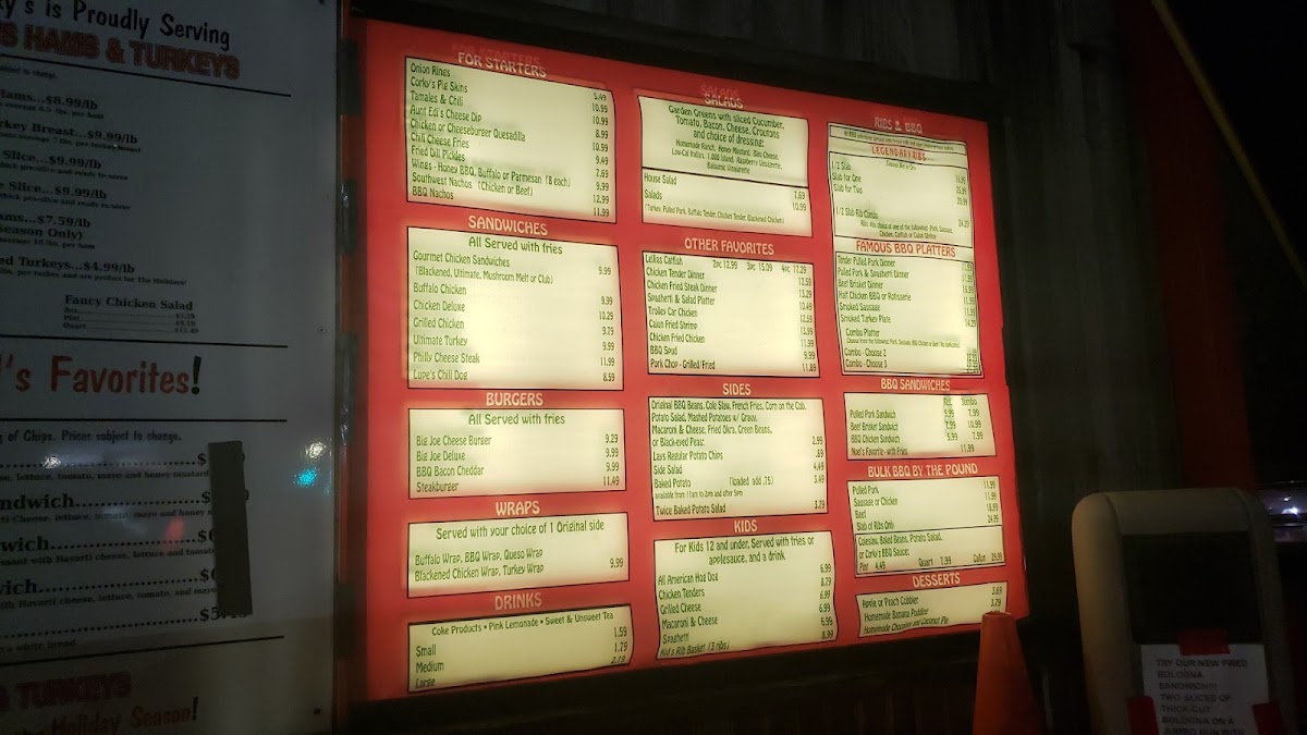 Menu Corky's Ribs & Bbq-7