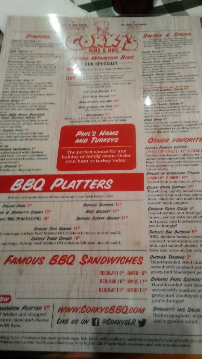 Menu Corky's Ribs & Bbq-8