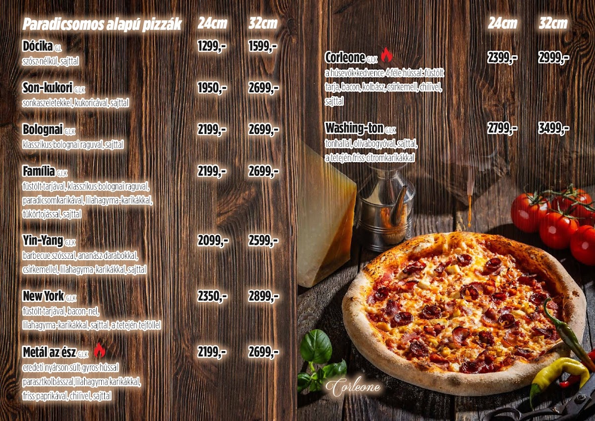Menu Corleone Étterem-3