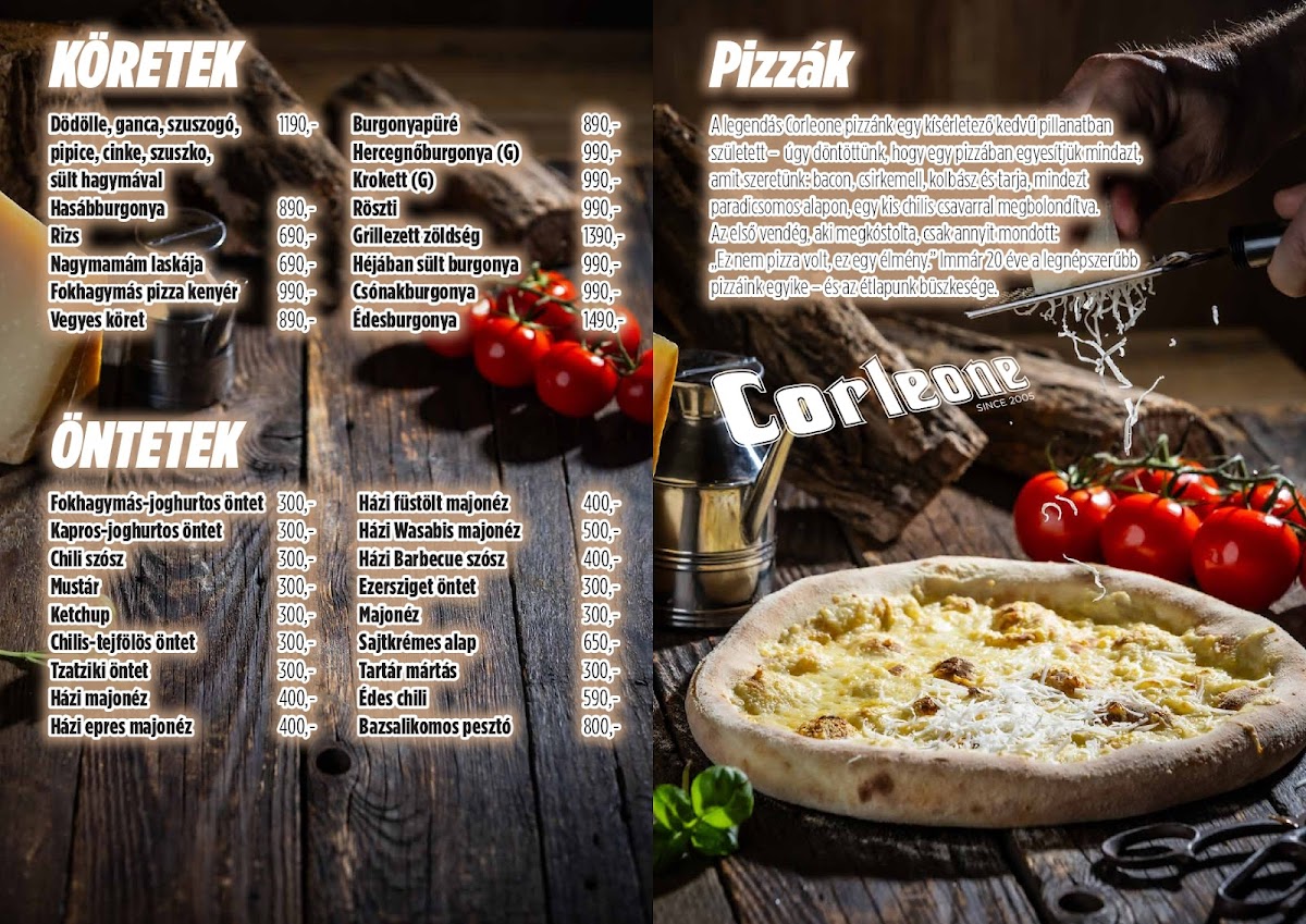 Menu Corleone Étterem-8