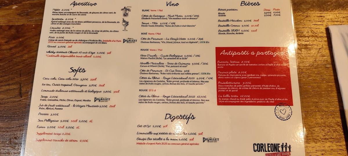 Menu Corleone Pont-De-L'isere-2
