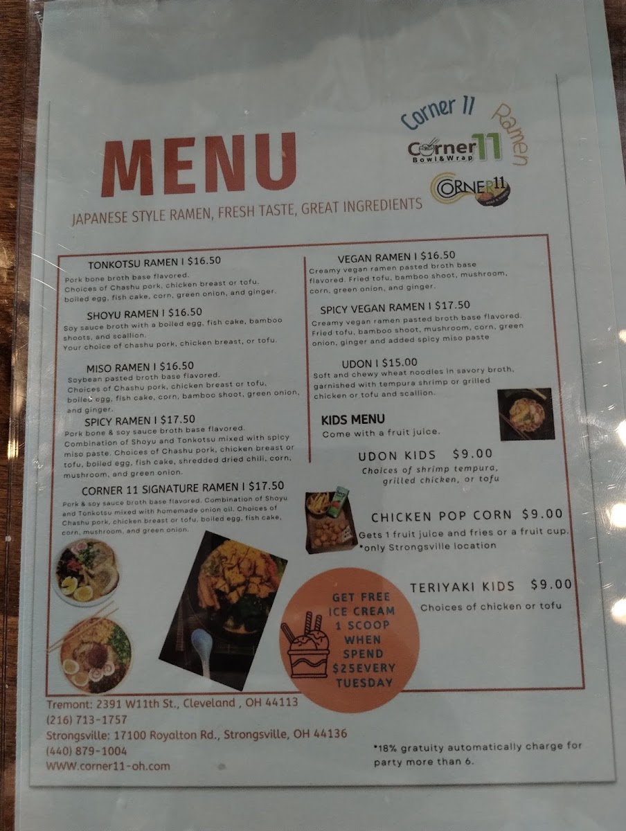 Menu Corner 11-4