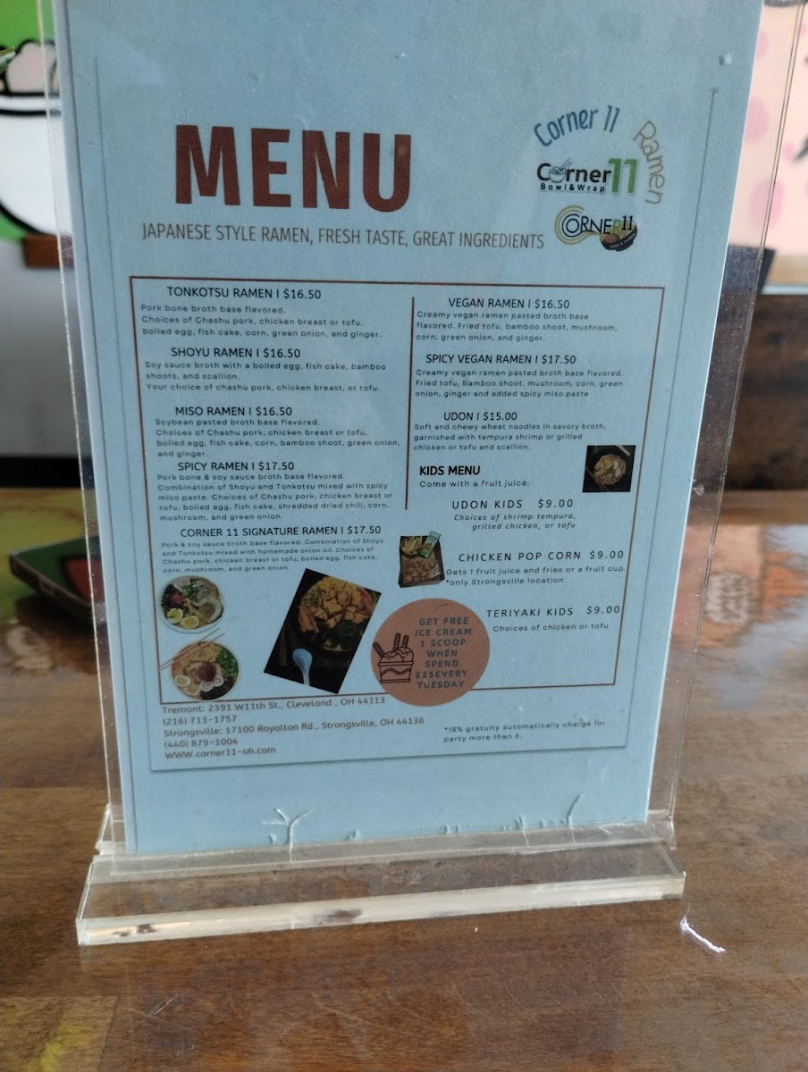 Menu Corner 11-6