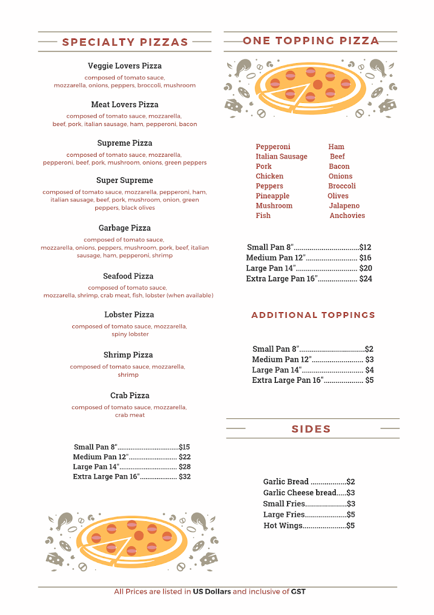 Menu Corner Bar And Pizza-2