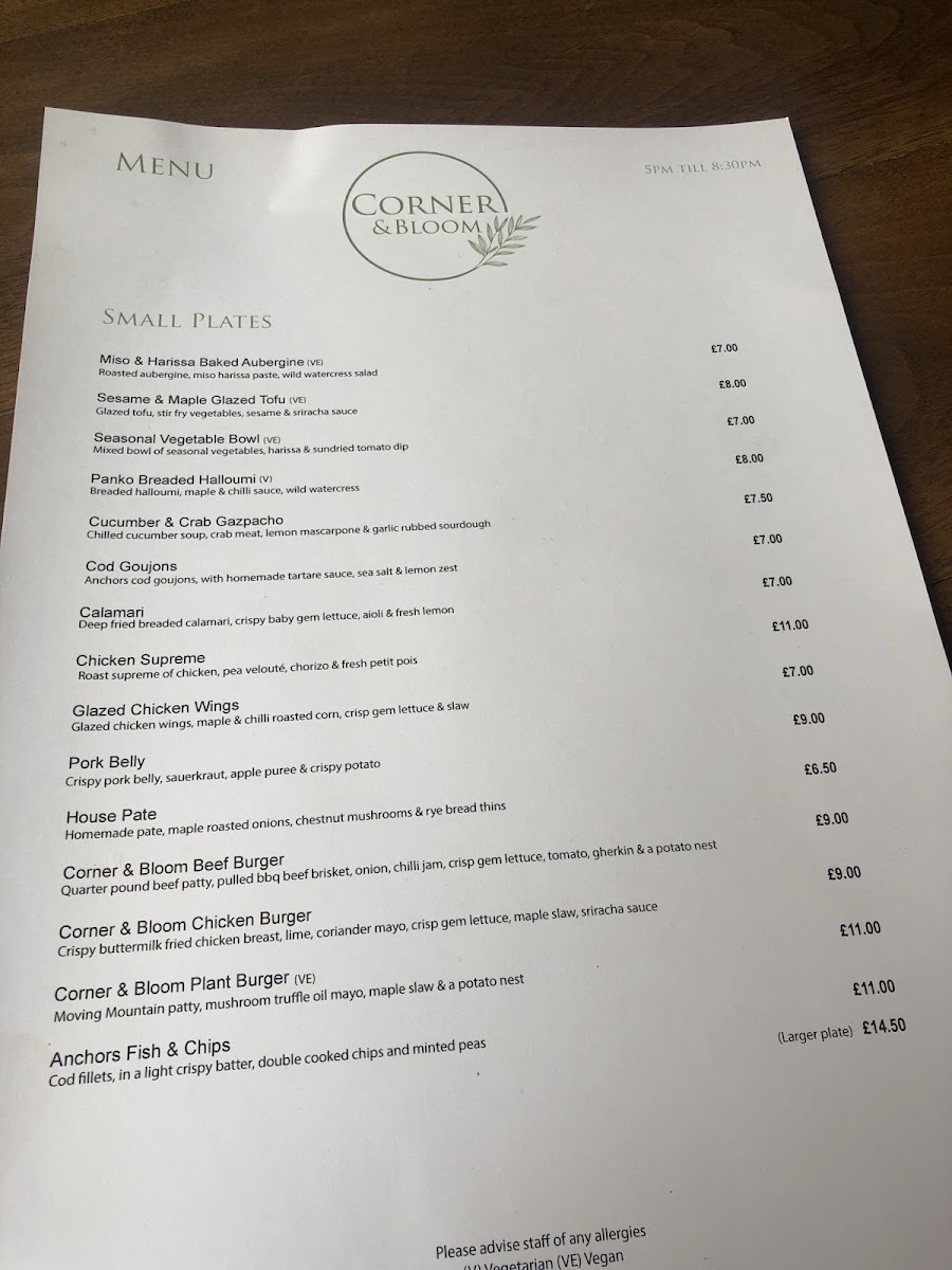 Menu Corner & Bloom-7