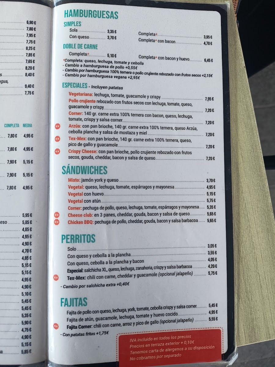 Menu Corner Hut-10