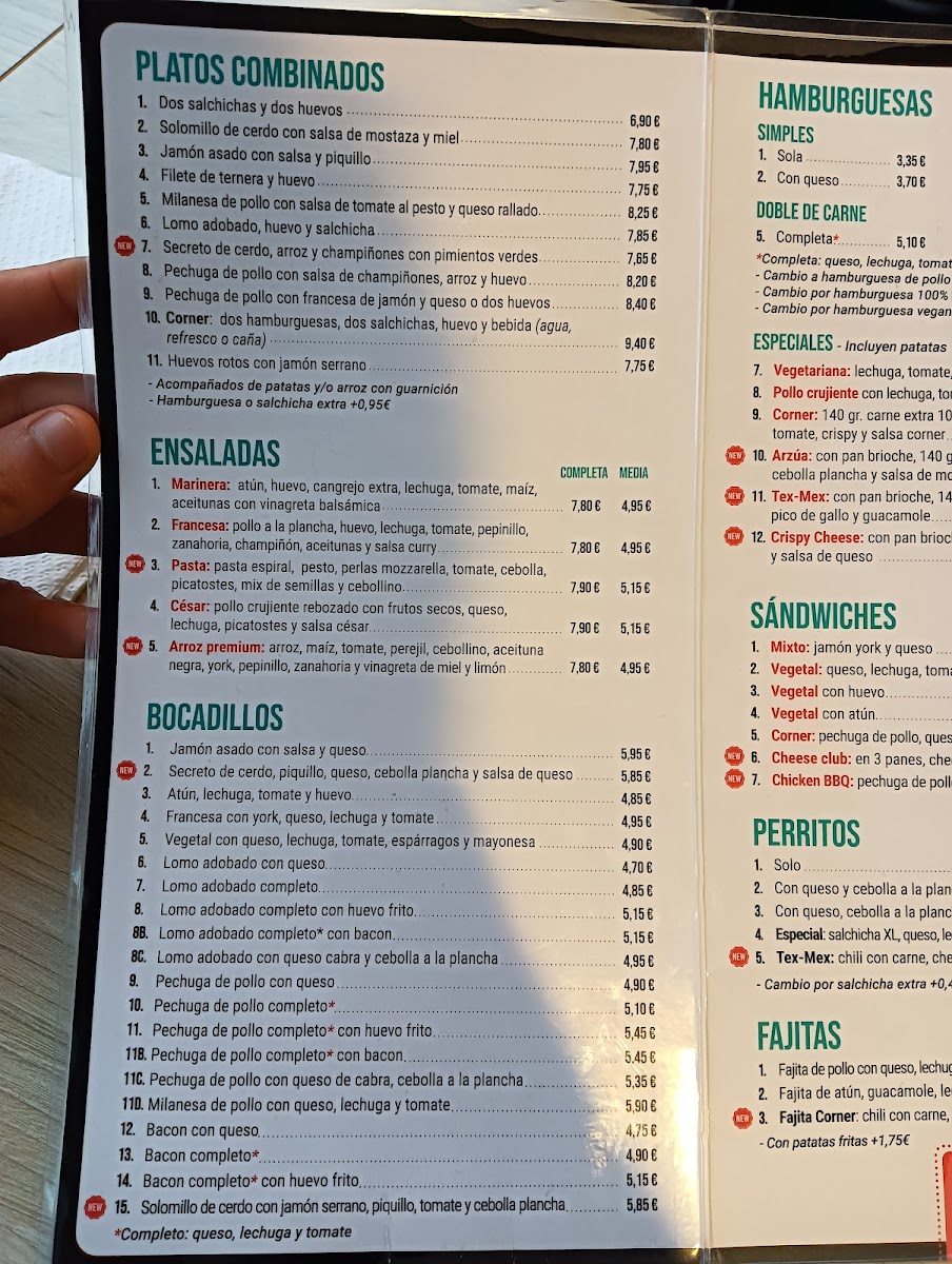 Menu Corner Hut-4