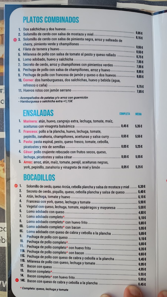 Menu Corner Hut-8