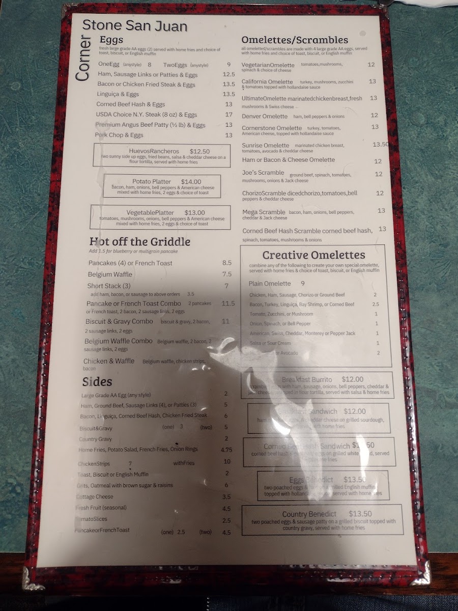 Menu Corner Stone Restaurant-10