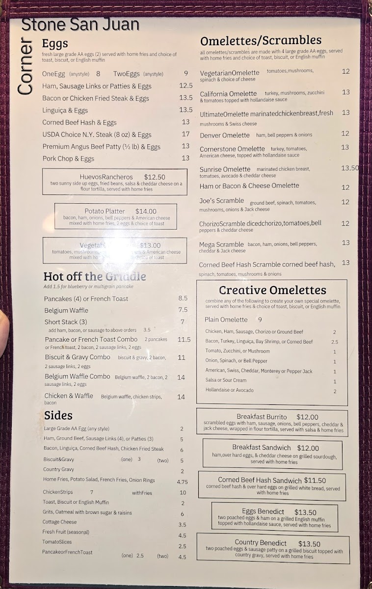 Menu Corner Stone Restaurant-3