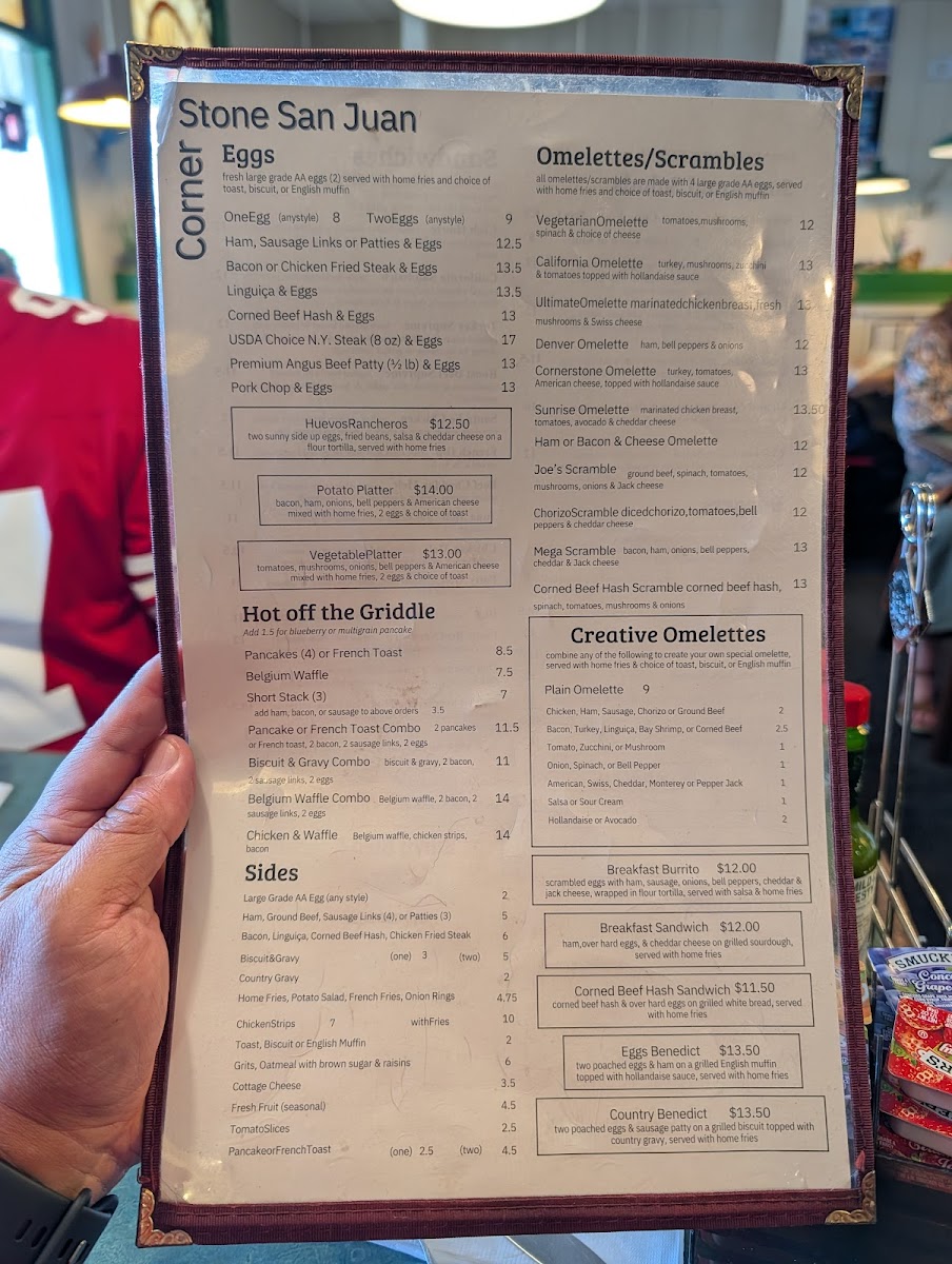 Menu Corner Stone Restaurant-9