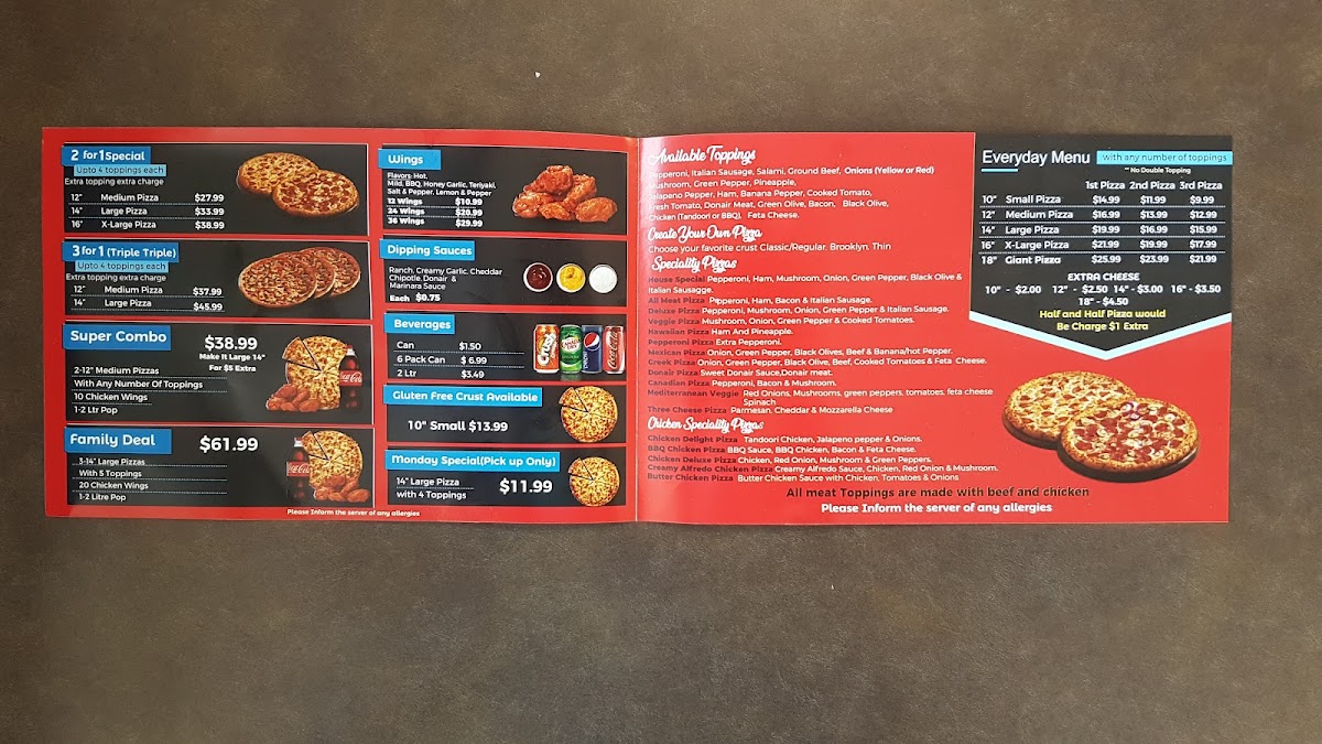 Menu Cosmic Pizza Sherwood Park-4