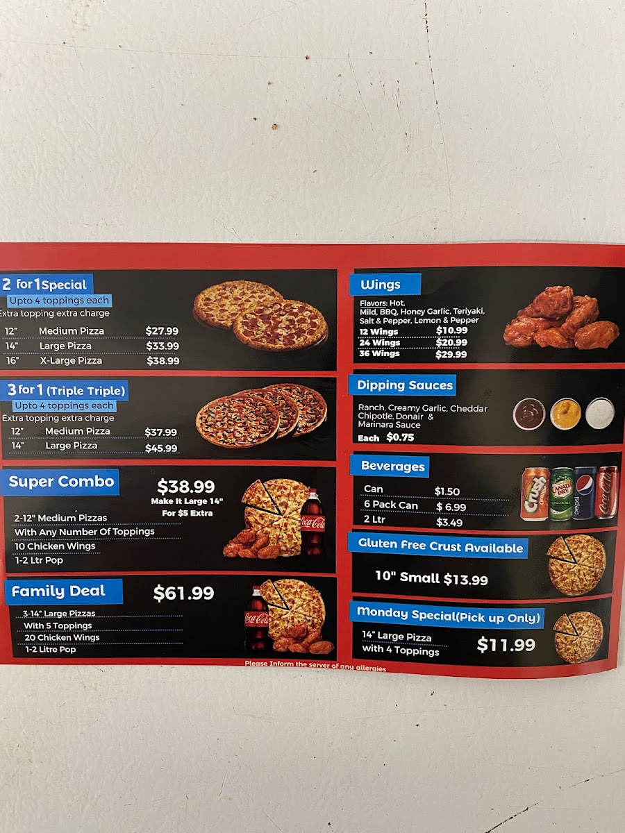 Menu Cosmic Pizza Sherwood Park-9
