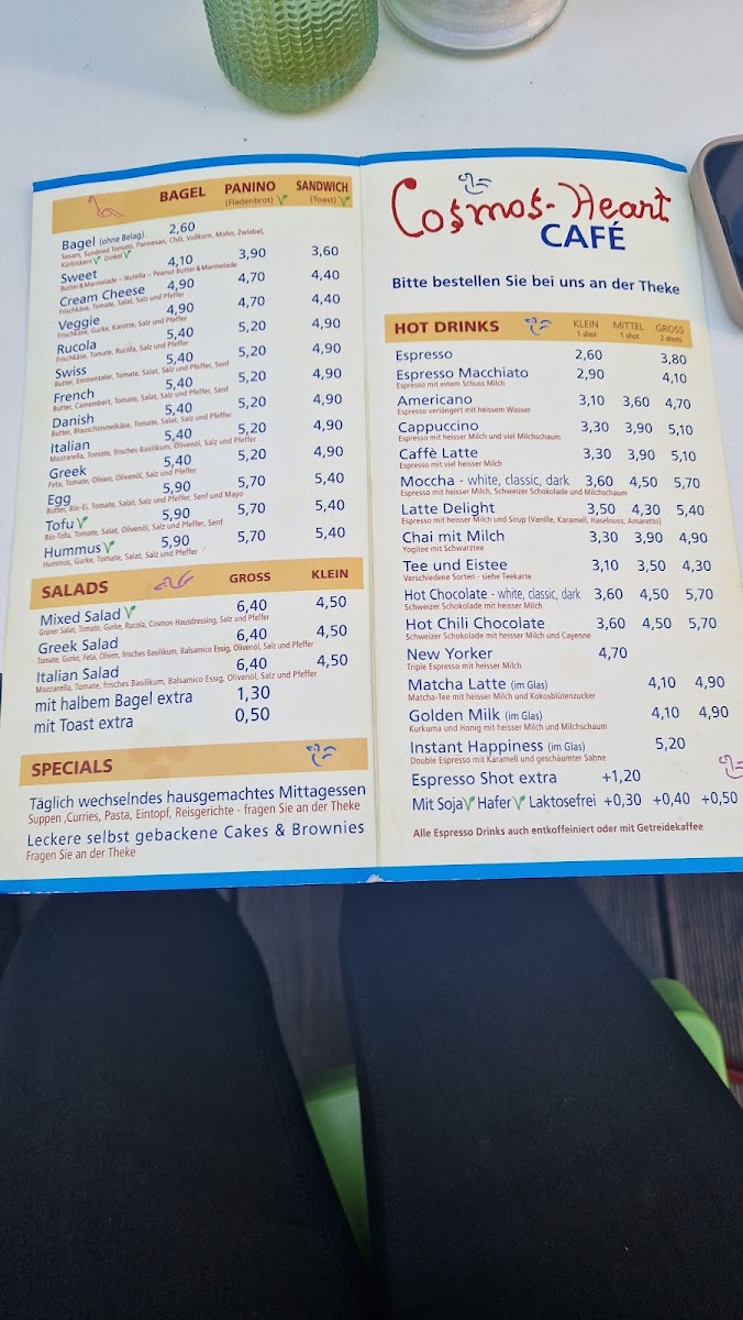 Menu Cosmos Heart Café-1