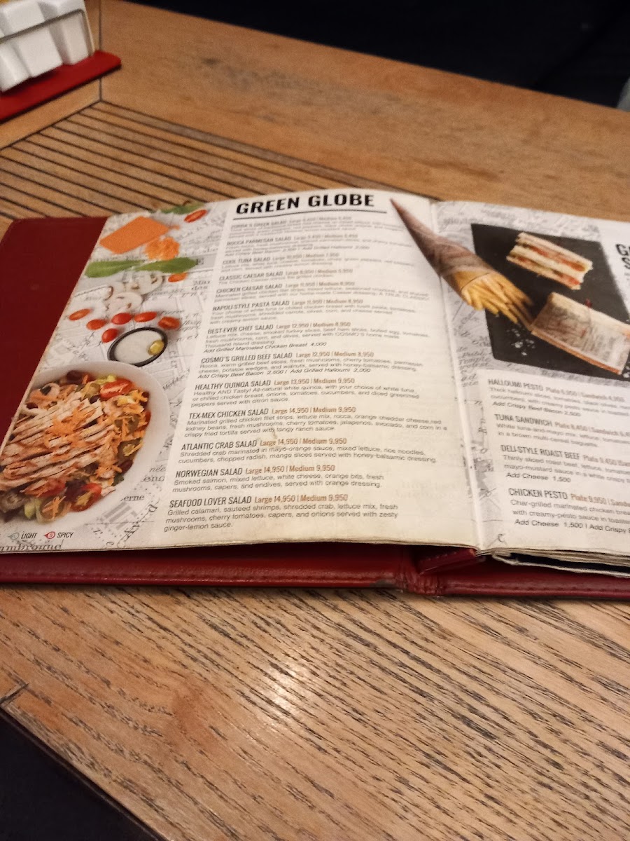 Menu Cosmos-1