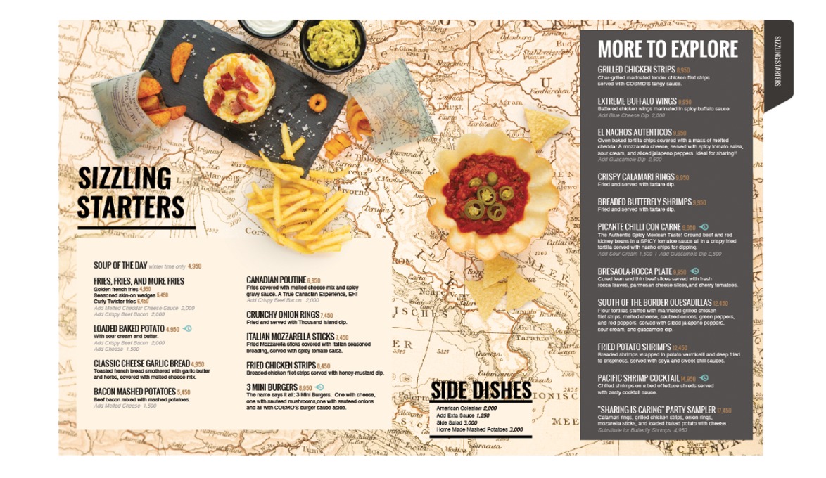Menu Cosmos-3