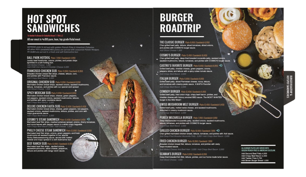 Menu Cosmos-4