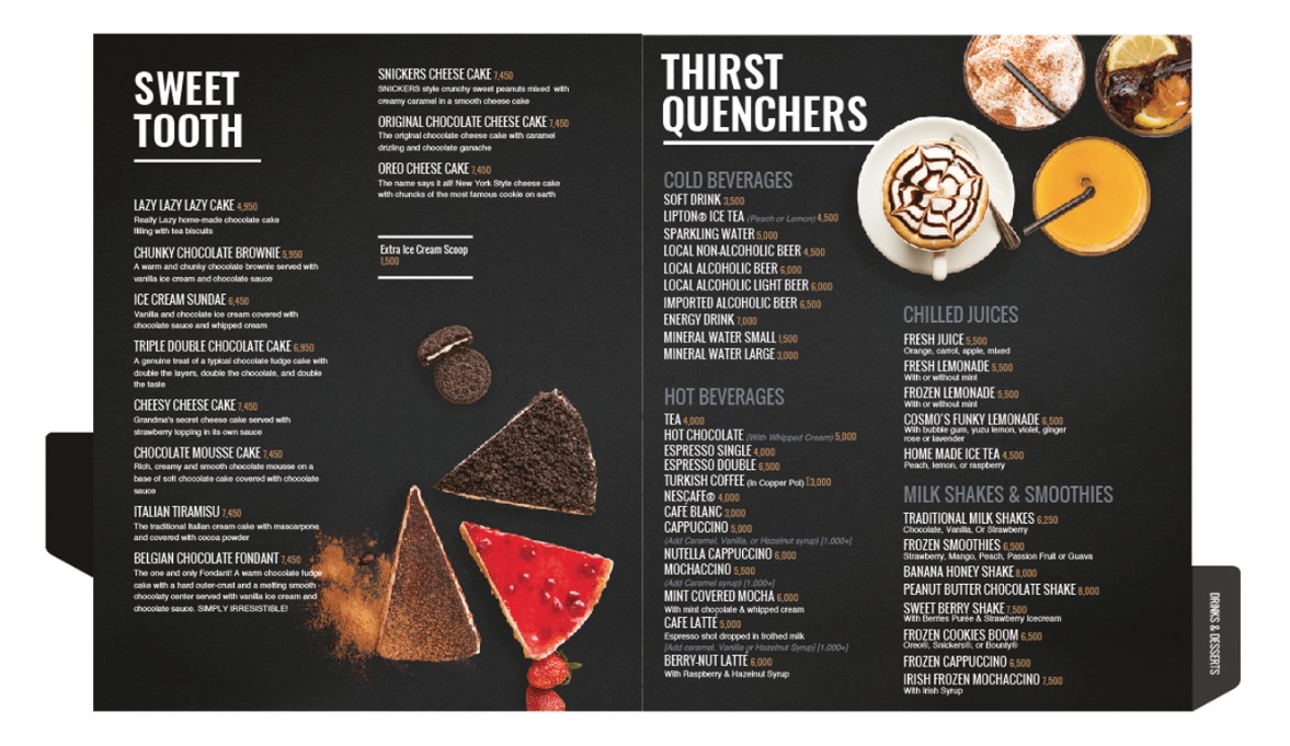 Menu Cosmos-5