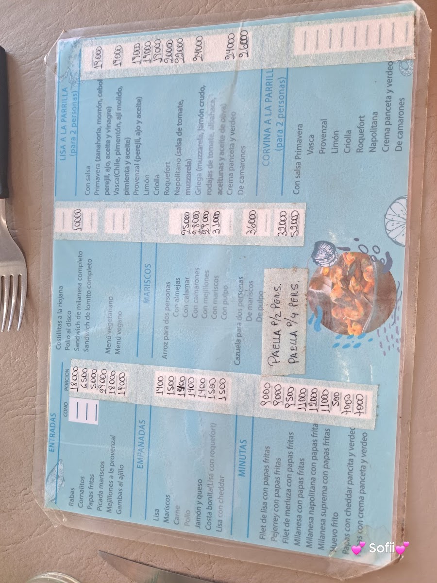 Menu Costa Bonita Restaurante - Marisqueria-3